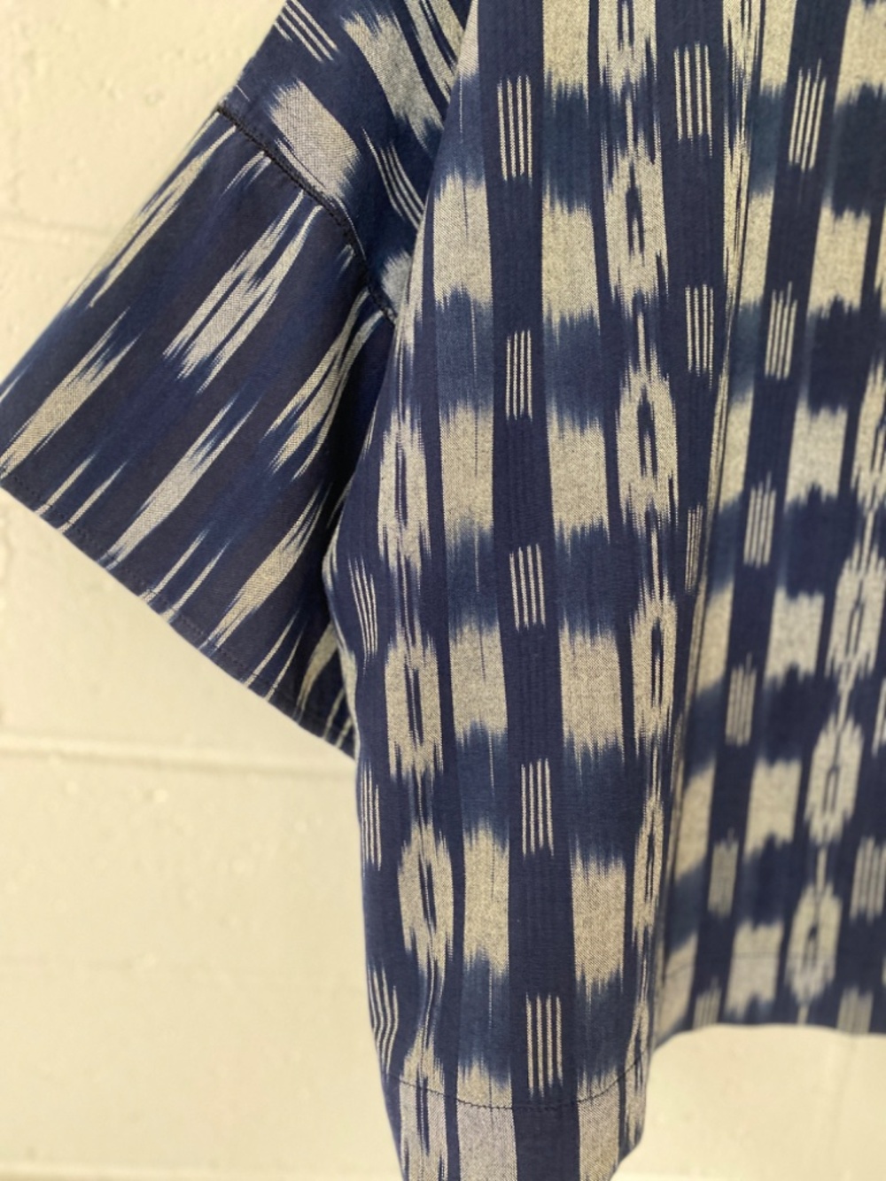 J. Jill Navy and White Patterned Boatneck Blouse - Picture 7 of 12